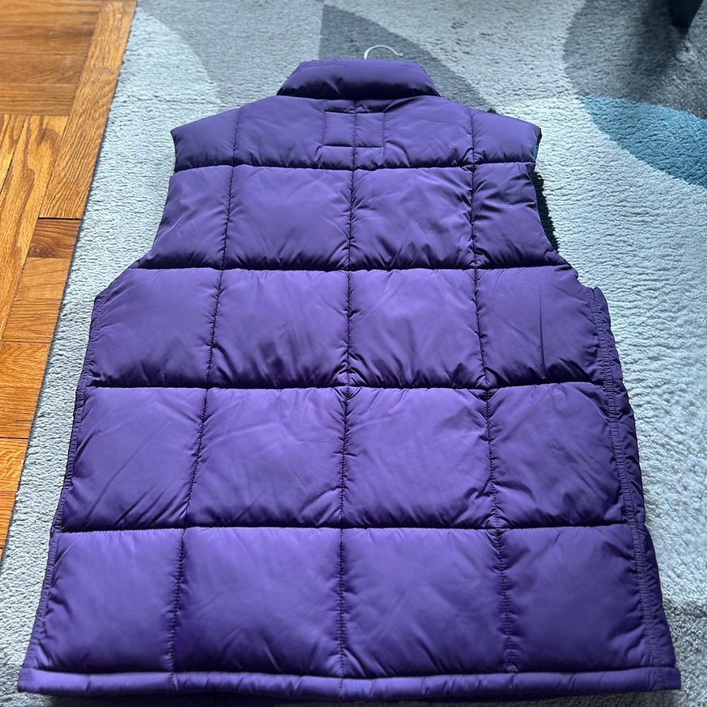 J. Crew Teal and Purple Puffer Vest - Picture 2 of 4